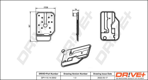 Dr!ve+ DP1110.14.0002 - Hydraulic Filter, automatic transmission car-mod.net