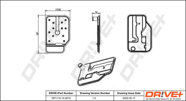 Dr!ve+ DP1110.14.0015 - Hydraulic Filter, automatic transmission car-mod.net