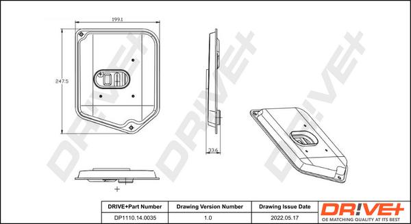 Dr!ve+ DP1110.14.0035 - Hydraulic Filter, automatic transmission car-mod.net