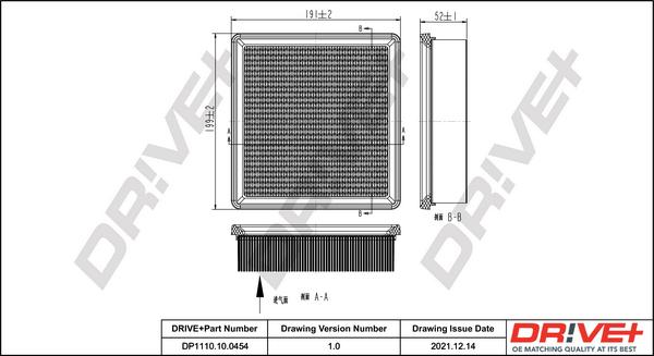 Dr!ve+ DP1110.10.0454 - Engine Air Filter car-mod.net