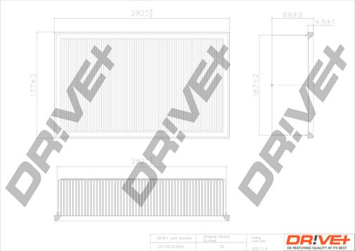 Dr!ve+ DP1110.10.0555 - Engine Air Filter car-mod.net