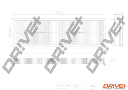 Dr!ve+ DP1110.10.0580 - Engine Air Filter car-mod.net