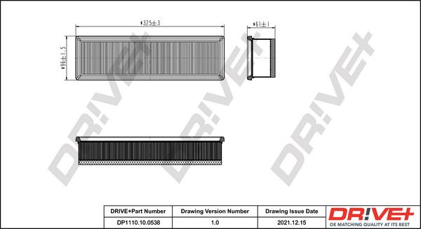 Dr!ve+ DP1110.10.0538 - Engine Air Filter car-mod.net