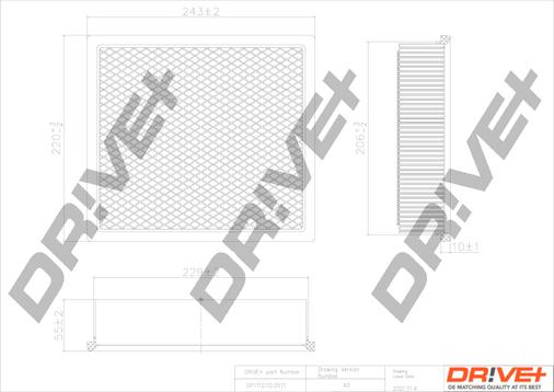 Dr!ve+ DP1110.10.0571 - Engine Air Filter car-mod.net