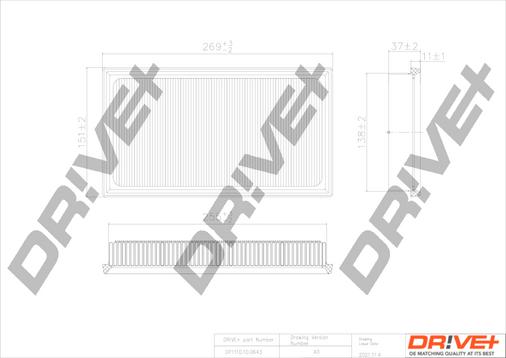 Dr!ve+ DP1110.10.0643 - Engine Air Filter car-mod.net
