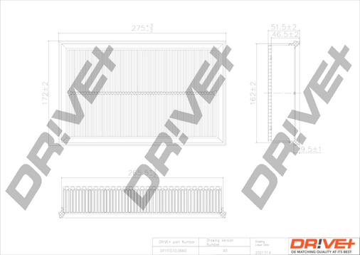 Dr!ve+ DP1110.10.0660 - Engine Air Filter car-mod.net