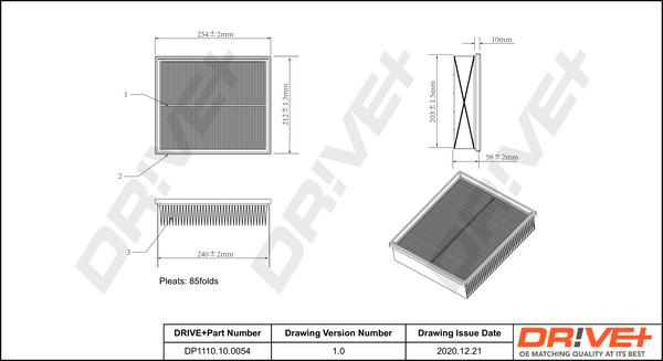 Dr!ve+ DP1110.10.0054 - Engine Air Filter car-mod.net