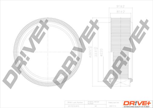 Dr!ve+ DP1110.10.0015 - Engine Air Filter car-mod.net