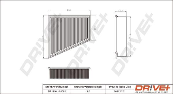 Dr!ve+ DP1110.10.0082 - Engine Air Filter car-mod.net