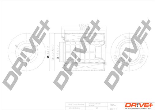 Dr!ve+ DP1110.10.0034 - Engine Air Filter car-mod.net