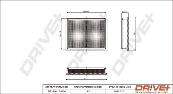 Dr!ve+ DP1110.10.0154 - Engine Air Filter car-mod.net