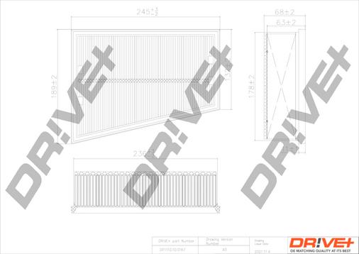 Dr!ve+ DP1110.10.0167 - Engine Air Filter car-mod.net