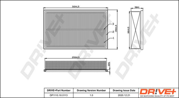 Dr!ve+ DP1110.10.0113 - Engine Air Filter car-mod.net
