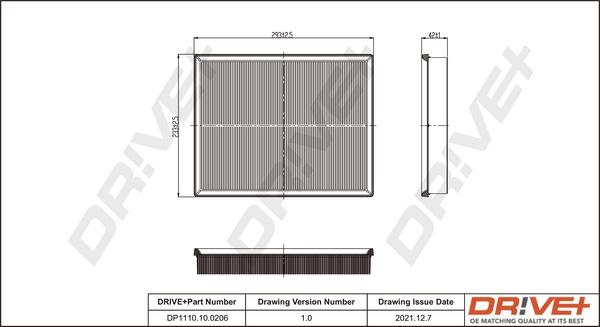 Dr!ve+ DP1110.10.0206 - Engine Air Filter car-mod.net