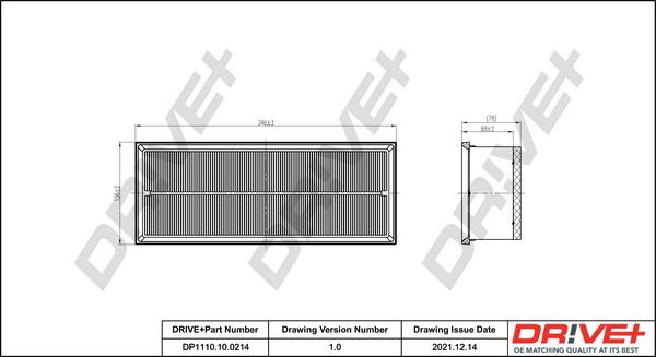 Dr!ve+ DP1110.10.0214 - Engine Air Filter car-mod.net