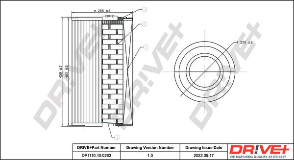 Dr!ve+ DP1110.10.0283 - Engine Air Filter car-mod.net