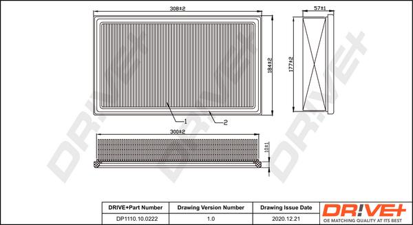 Dr!ve+ DP1110.10.0222 - Engine Air Filter car-mod.net