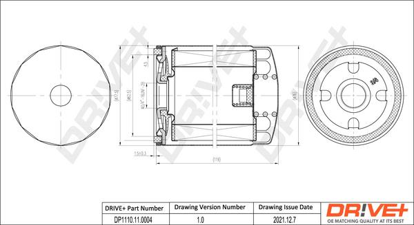 Dr!ve+ DP1110.11.0004 - Oil Filter car-mod.net