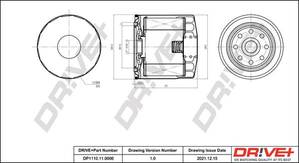Dr!ve+ DP1110.11.0006 - Oil Filter car-mod.net