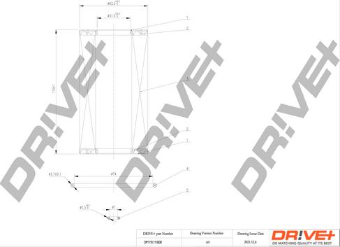 Dr!ve+ DP1110.11.0030 - Oil Filter car-mod.net