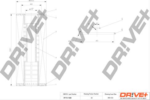 Dr!ve+ DP1110.11.0026 - Oil Filter car-mod.net