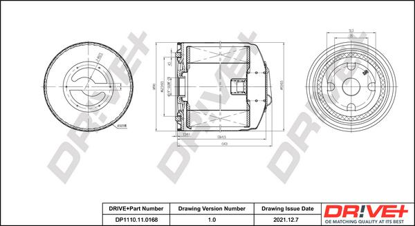Dr!ve+ DP1110.11.0168 - Oil Filter car-mod.net