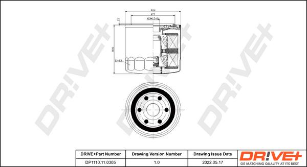 Dr!ve+ DP1110.11.0305 - Oil Filter car-mod.net
