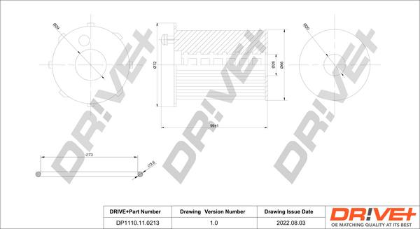 Dr!ve+ DP1110.11.0213 - Oil Filter car-mod.net