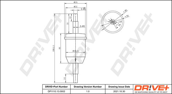 Dr!ve+ DP1110.13.0002 - Fuel filter car-mod.net