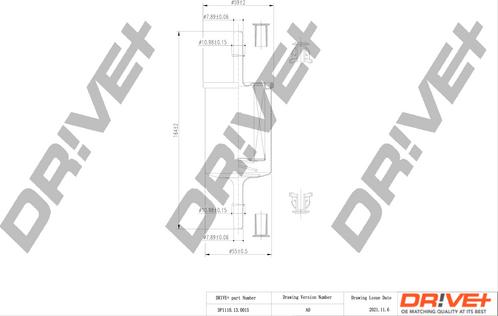 Dr!ve+ DP1110.13.0015 - Fuel filter car-mod.net