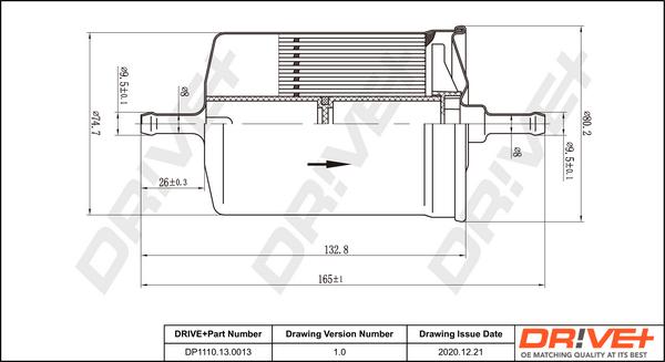 Dr!ve+ DP1110.13.0013 - Fuel filter car-mod.net