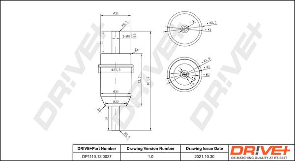 Dr!ve+ DP1110.13.0027 - Fuel filter car-mod.net