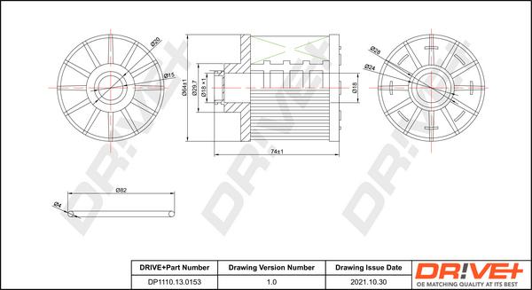 Dr!ve+ DP1110.13.0153 - Fuel filter car-mod.net