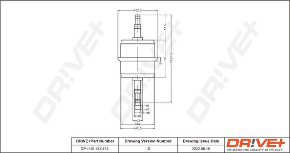 Dr!ve+ DP1110.13.0152 - Fuel filter car-mod.net
