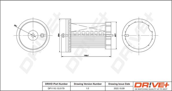 Dr!ve+ DP1110.13.0179 - Fuel filter car-mod.net