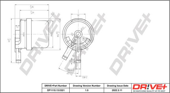 Dr!ve+ DP1110.13.0321 - Fuel filter car-mod.net