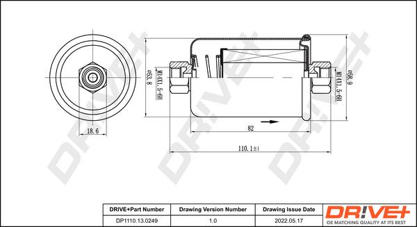 Dr!ve+ DP1110.13.0249 - Fuel filter car-mod.net