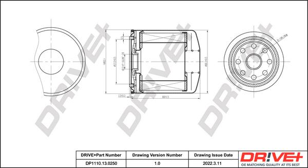 Dr!ve+ DP1110.13.0250 - Fuel filter car-mod.net