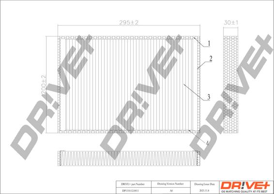 Dr!ve+ DP1110.12.0011 - Filter, interior air car-mod.net