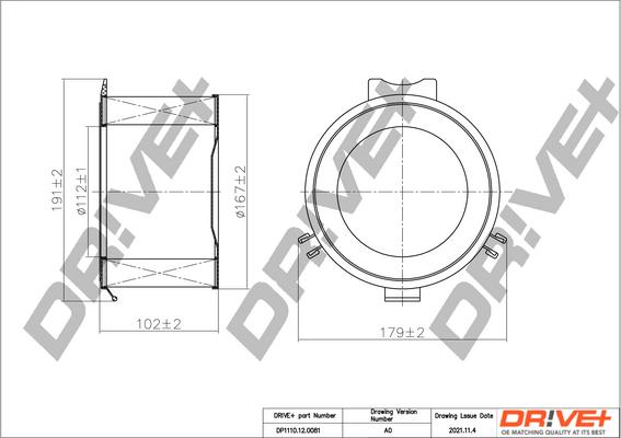 Dr!ve+ DP1110.12.0081 - Filter, interior air car-mod.net
