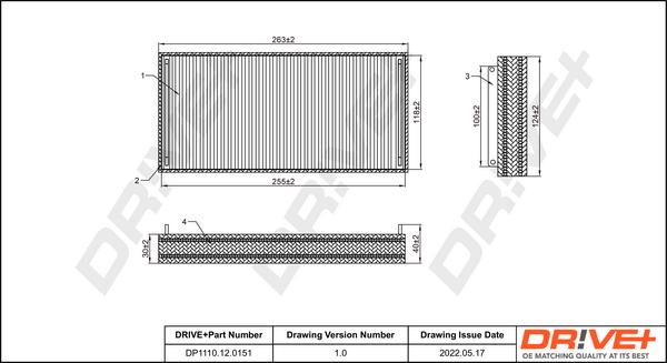 Dr!ve+ DP1110.12.0151 - Filter, interior air car-mod.net