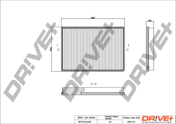 Dr!ve+ DP1110.12.0106 - Filter, interior air car-mod.net