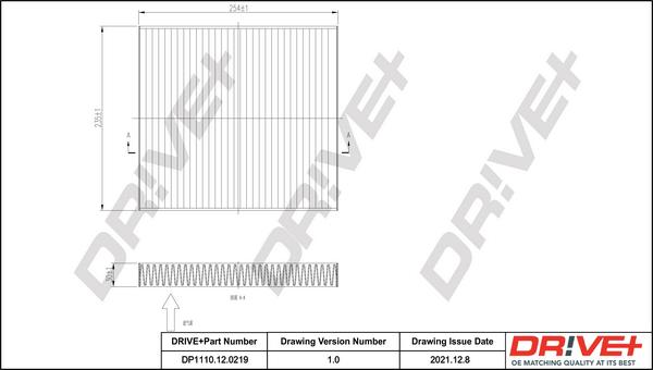 Dr!ve+ DP1110.12.0219 - Filter, interior air car-mod.net