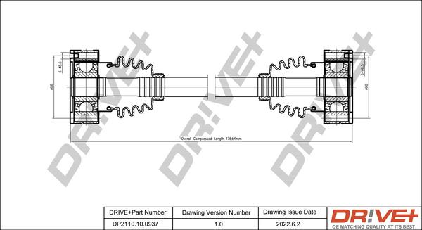 Dr!ve+ DP2110.10.0937 - Drive Shaft car-mod.net