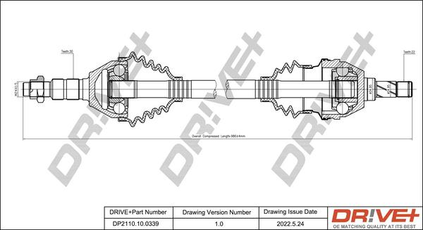 Dr!ve+ DP2110.10.0339 - Drive Shaft car-mod.net
