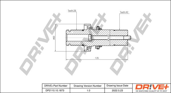 Dr!ve+ DP2110.10.1873 - CV Joint Kit, drive shaft car-mod.net