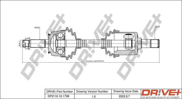 Dr!ve+ DP2110.10.1799 - Drive Shaft car-mod.net