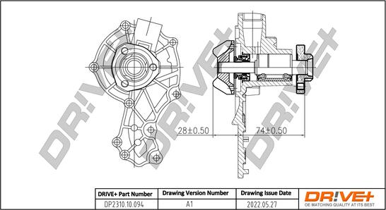 Dr!ve+ DP2310.10.094 - Water Pump car-mod.net