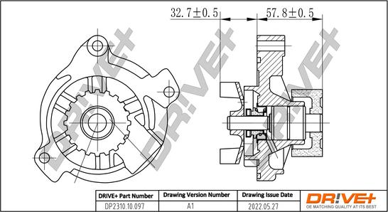 Dr!ve+ DP2310.10.097 - Water Pump car-mod.net