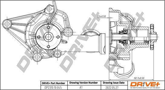 Dr!ve+ DP2310.10.045 - Water Pump car-mod.net